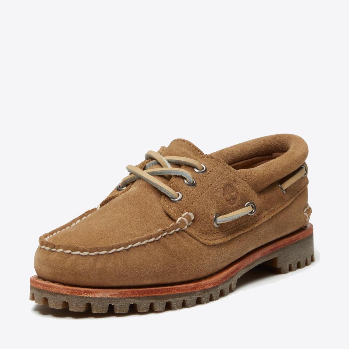 TIMBERLAND Womens Noreen 3-Eye Lug Medium Beige Suede - Image 0