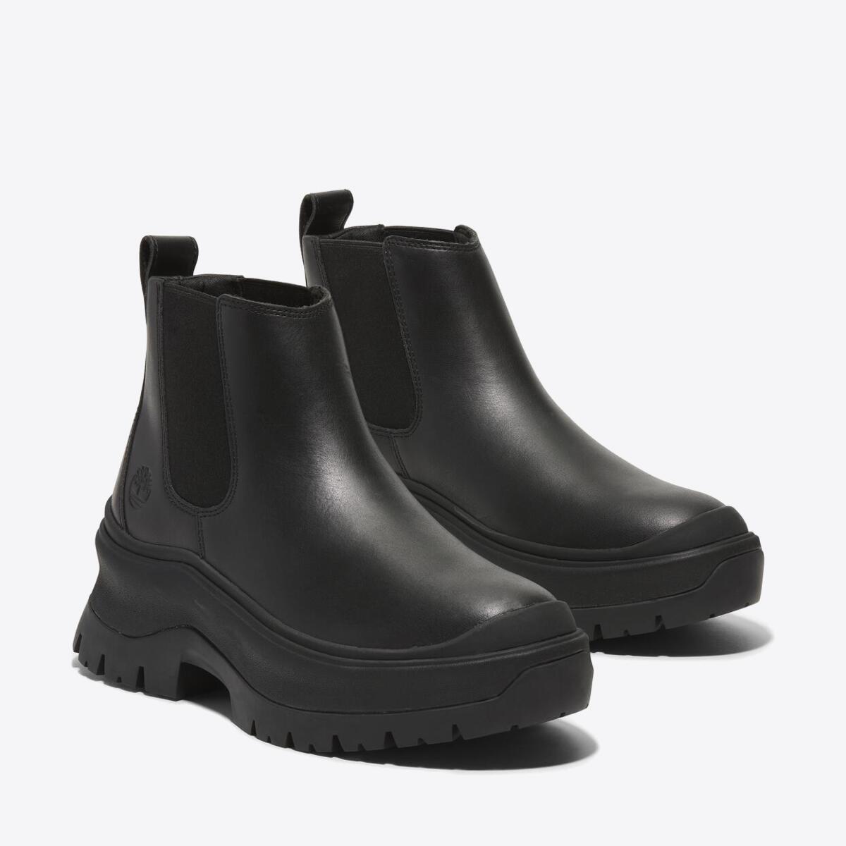TIMBERLAND Womens Roxie Lane Chelsea Black Full Grain - Image 4