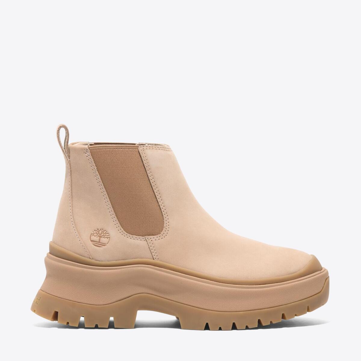 TIMBERLAND Womens Roxie Lane Chelsea Light Beige Nubuck - Image 1