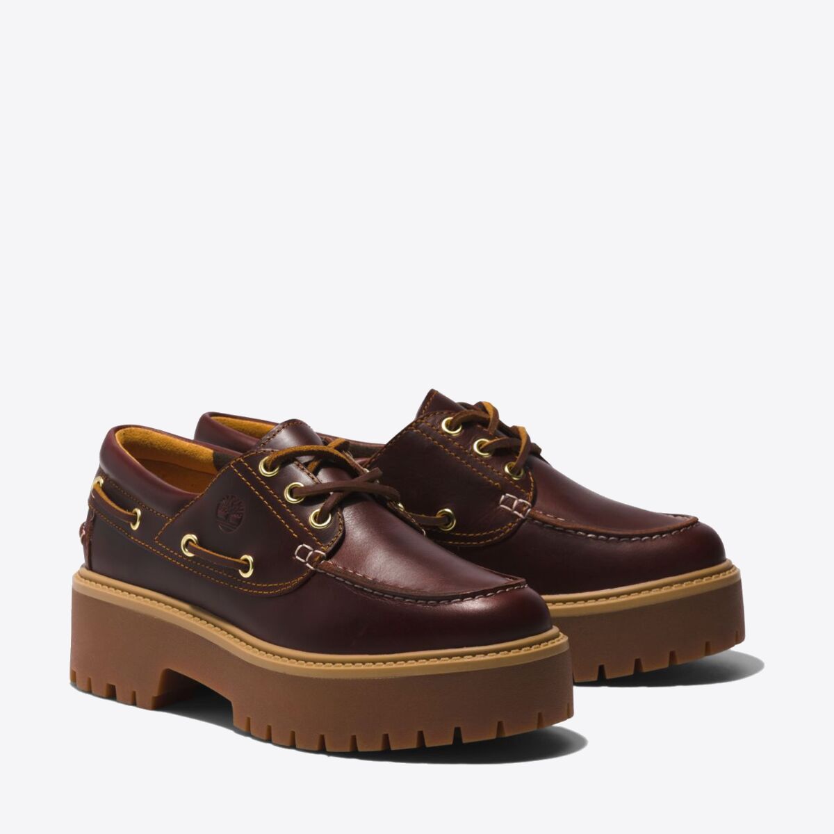 Buy TIMBERLAND Womens Stone Street 3-Eye Lug - Burgundy Full Grain