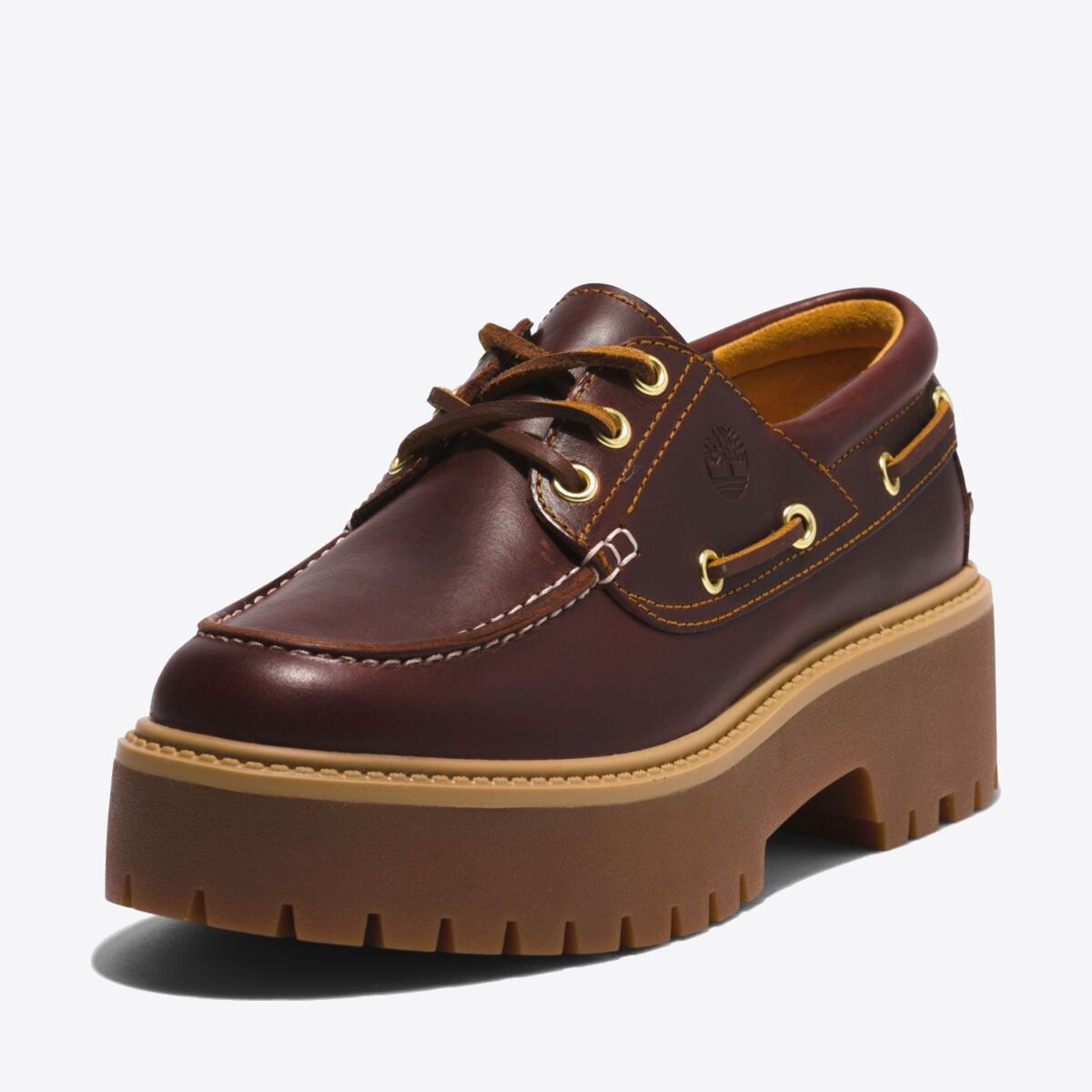Buy TIMBERLAND Womens Stone Street 3-Eye Lug - Burgundy Full Grain