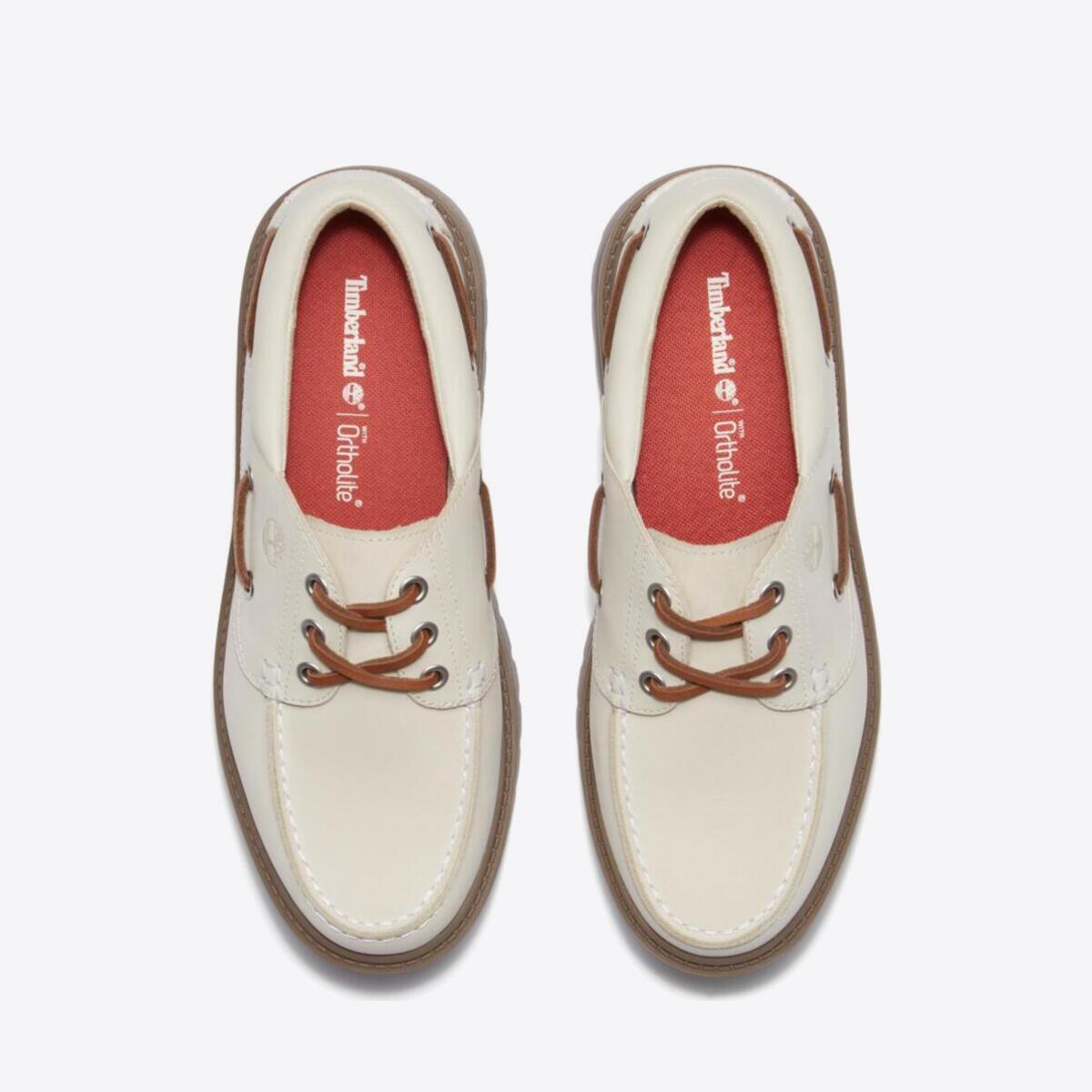 TIMBERLAND Womens Stone Street 3-Eye Lug Natural Nubuck - Image 2