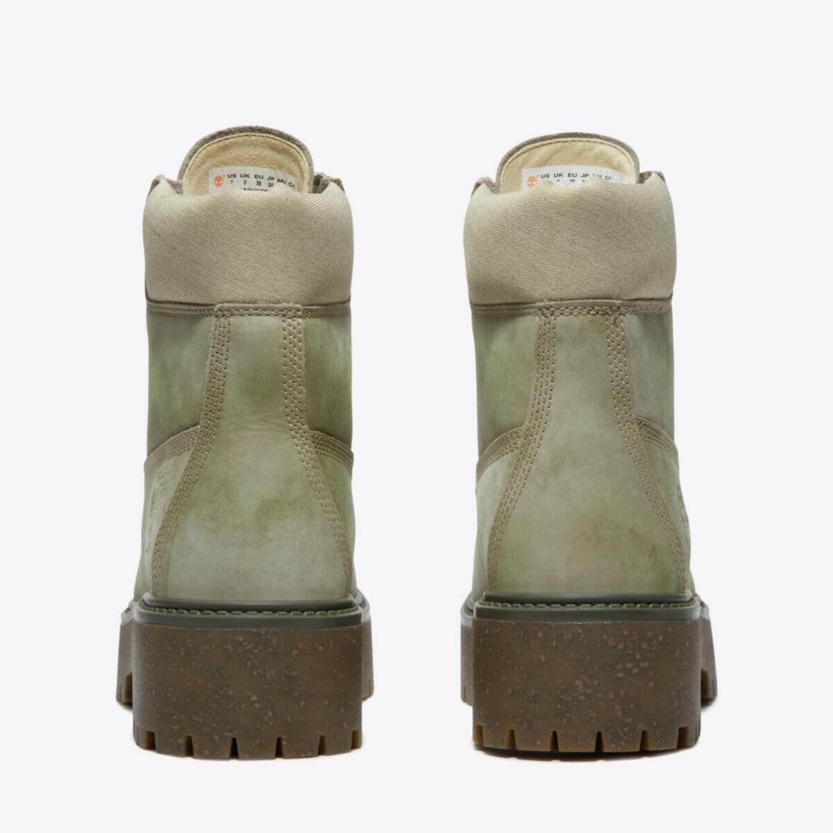 TIMBERLAND Womens Stone Street 6-Inch Waterproof Boot Light Green Nubuck - Image 5