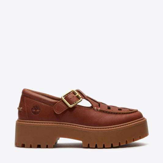 TIMBERLAND Womens Stone Street Buckle Rust Full Grain - Image 0