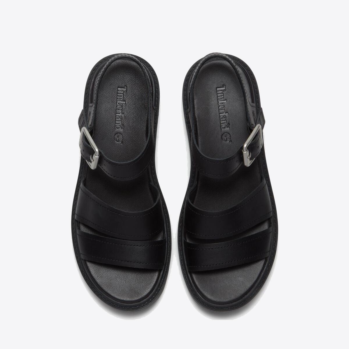 TIMBERLAND Womens Stone Street Sandal Black Full Grain - Image 3