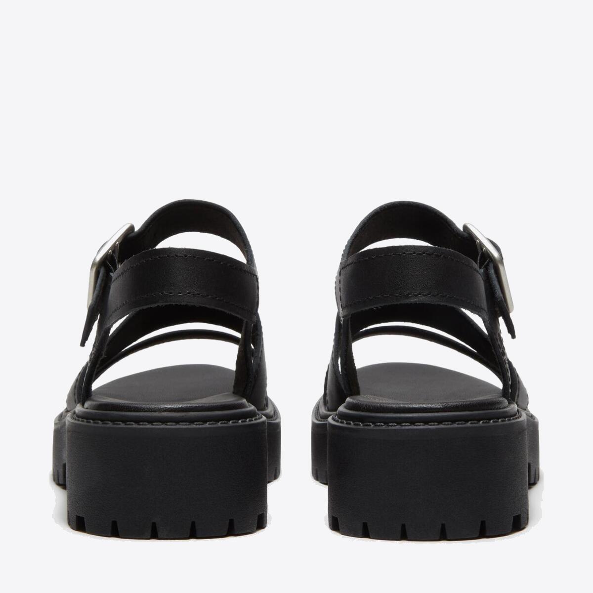 TIMBERLAND Womens Stone Street Sandal Black Full Grain - Image 5