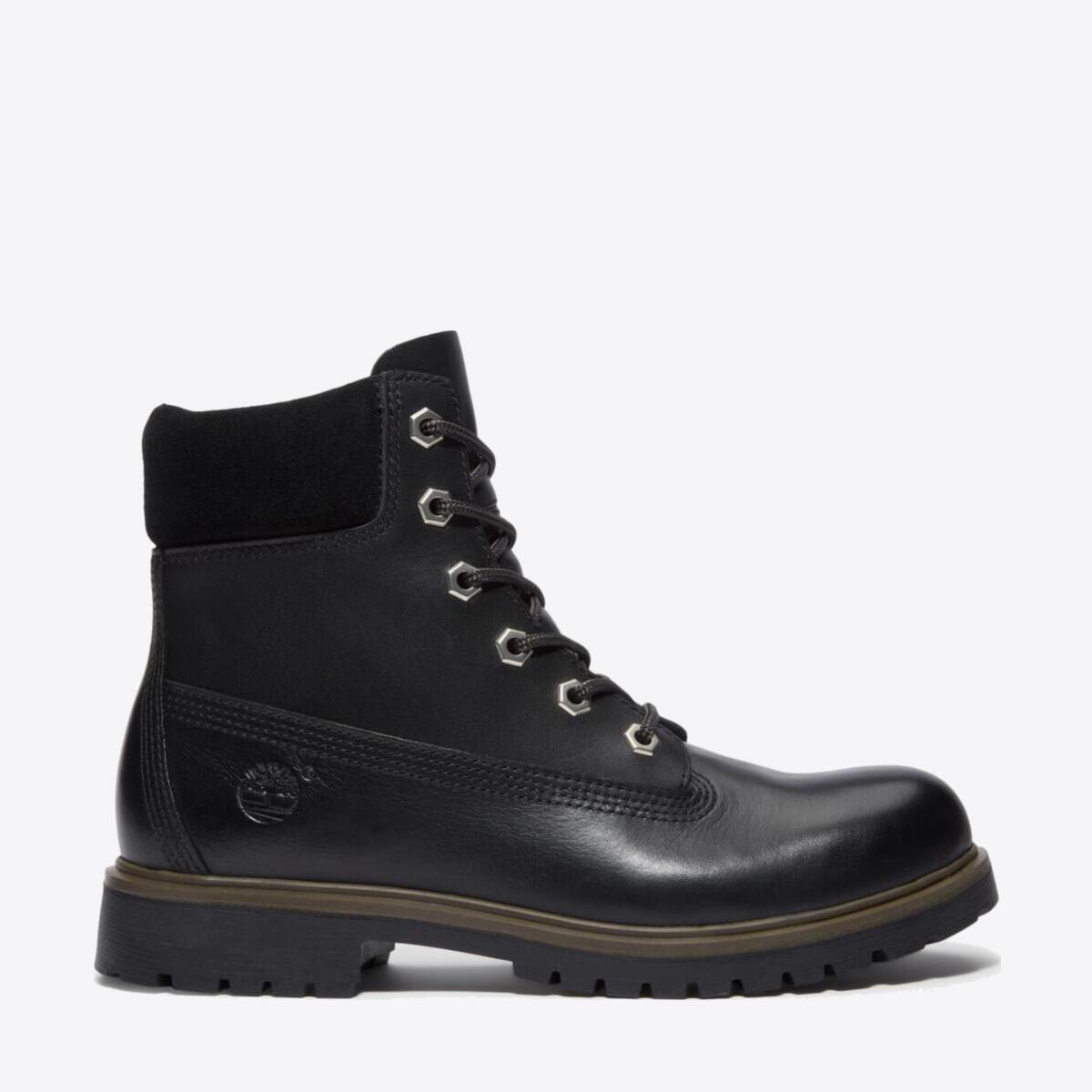 TIMBERLAND Womens TBL 25 6-Inch Waterproof Boot Black Full Grain - Image 1