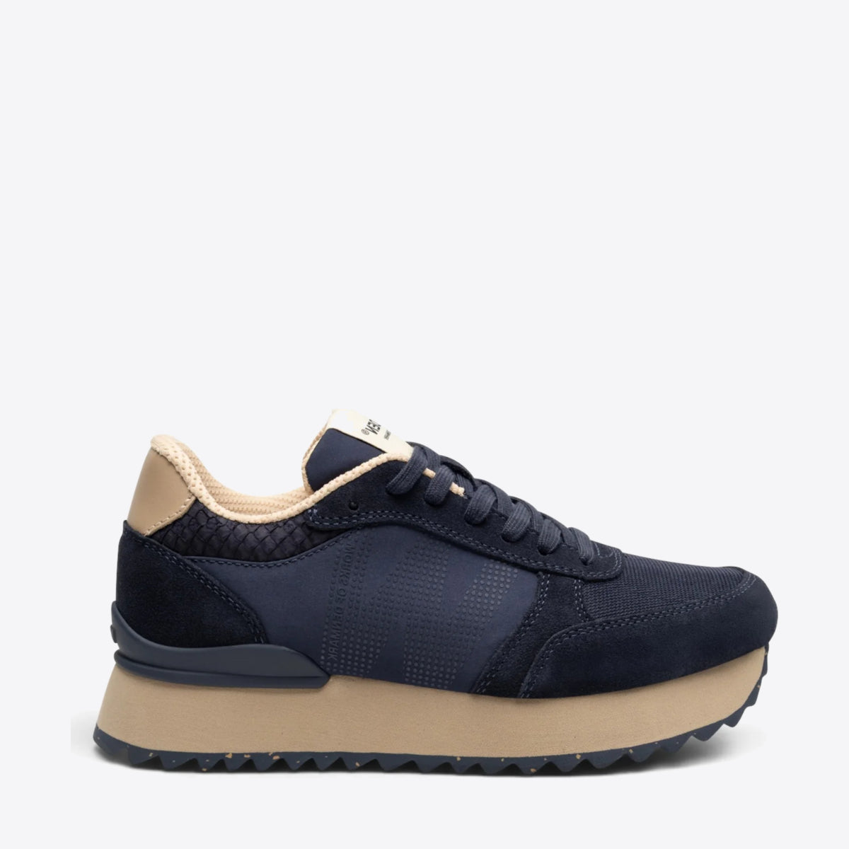WODEN Ronja Plateau Dark Navy Multi - Image 0