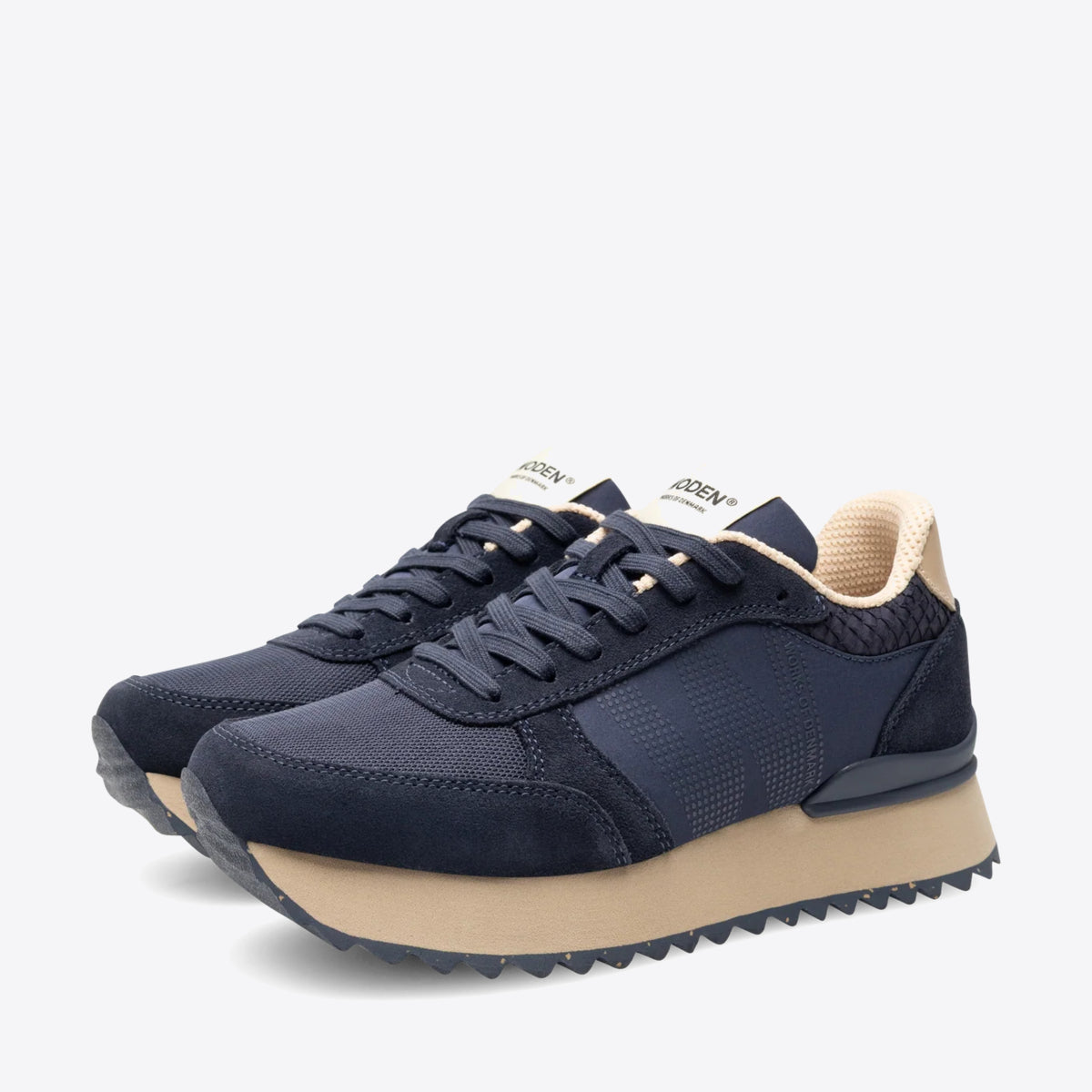 WODEN Ronja Plateau Dark Navy Multi - Image 0