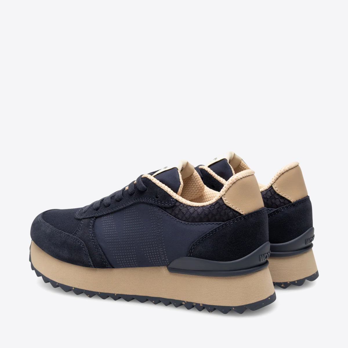 WODEN Ronja Plateau Dark Navy Multi - Image 0