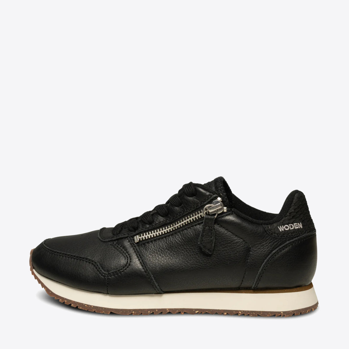 WODEN Ydun Zipper Leather Black - Image 5