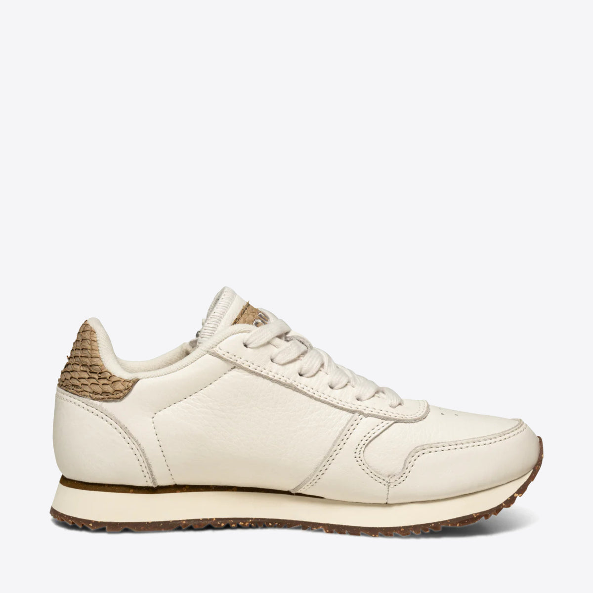 WODEN Ydun Zipper Leather Blanc de Blanc - Image 1
