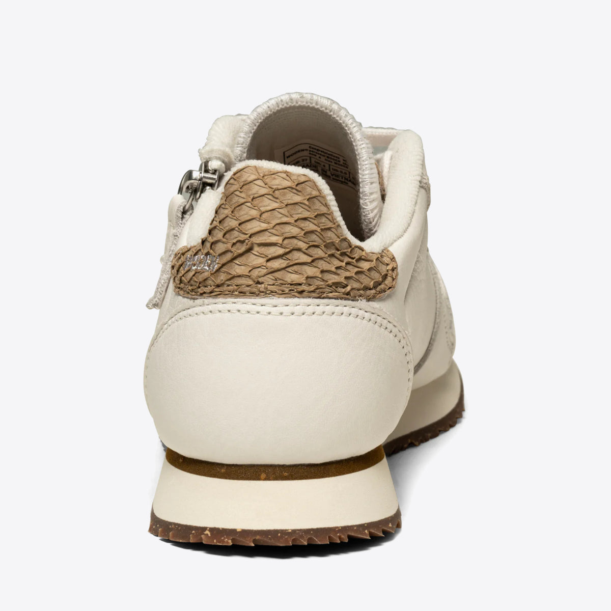 WODEN Ydun Zipper Leather Blanc de Blanc - Image 4