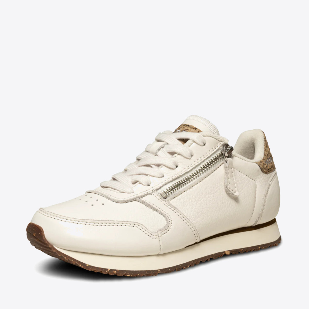 WODEN Ydun Zipper Leather Blanc de Blanc - Image 6