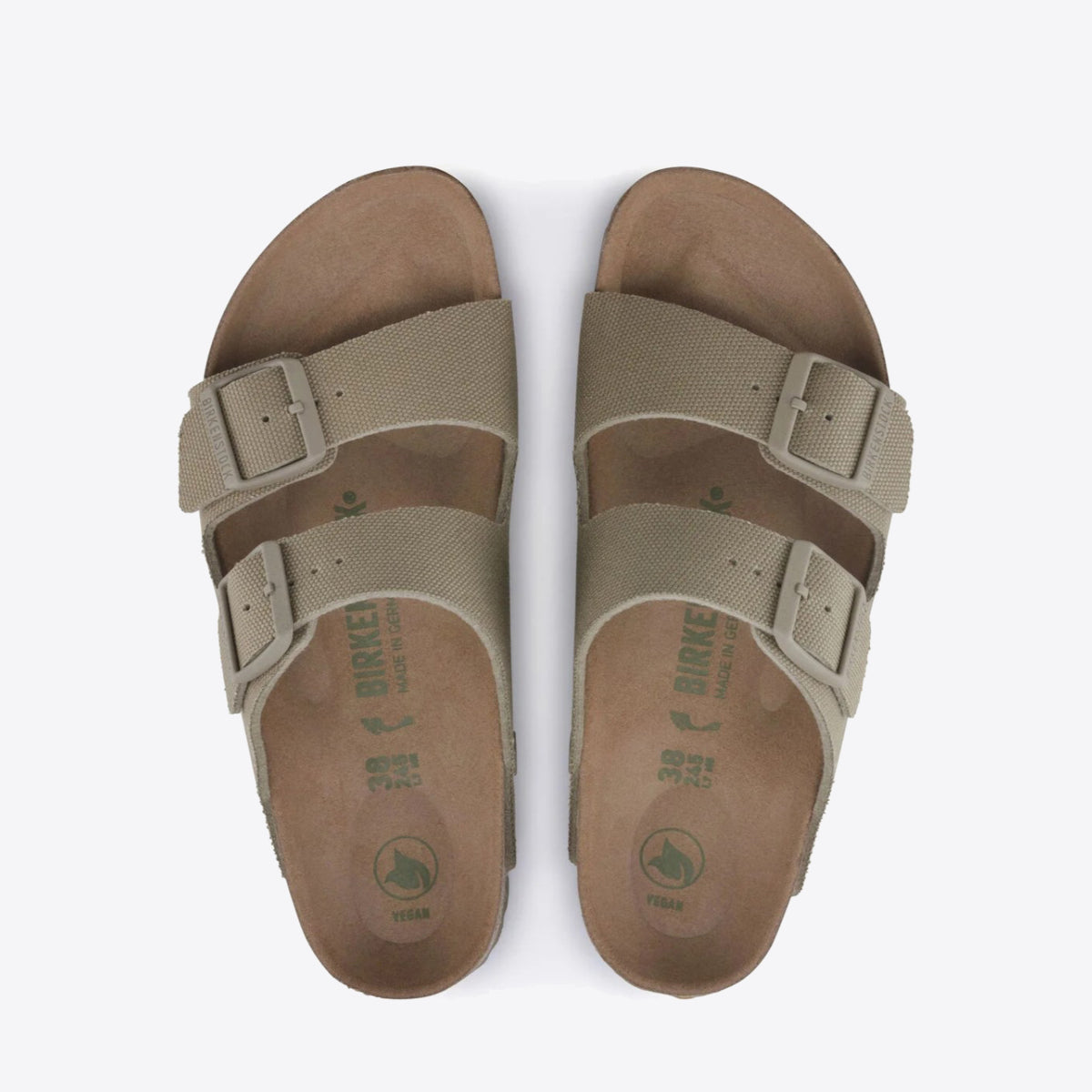 BIRKENSTOCK Arizona Canvas Vegan - Unisex Faded Khaki - Image 3