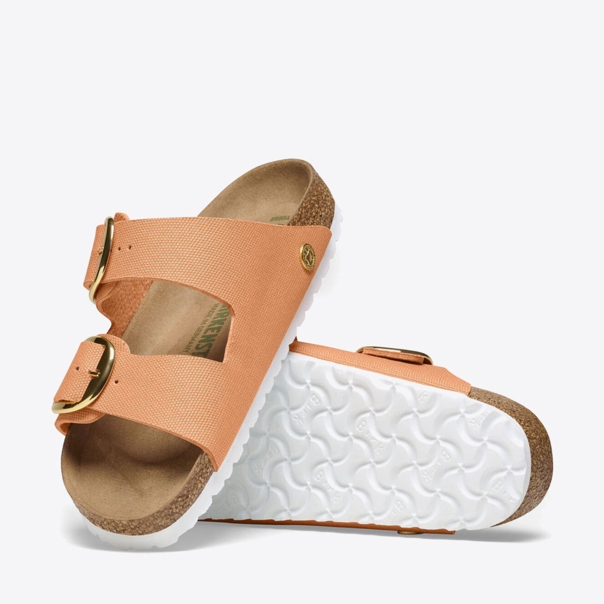 BIRKENSTOCK Arizona Big Buckle Vegan Canvas - Women's Papaya - Image 5