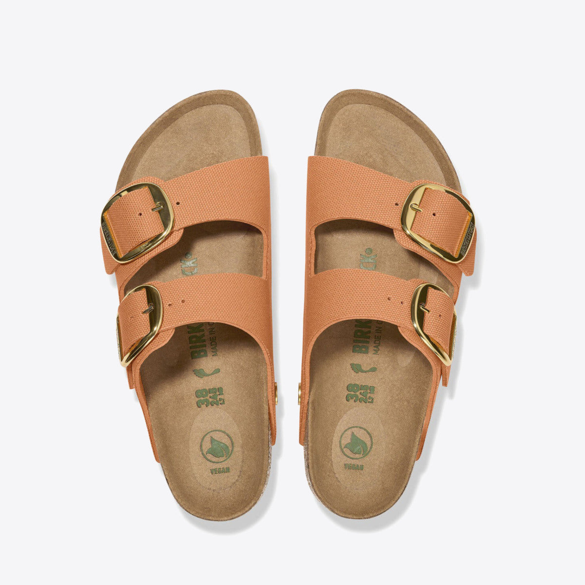BIRKENSTOCK Arizona Big Buckle Vegan Canvas - Women's Papaya - Image 6