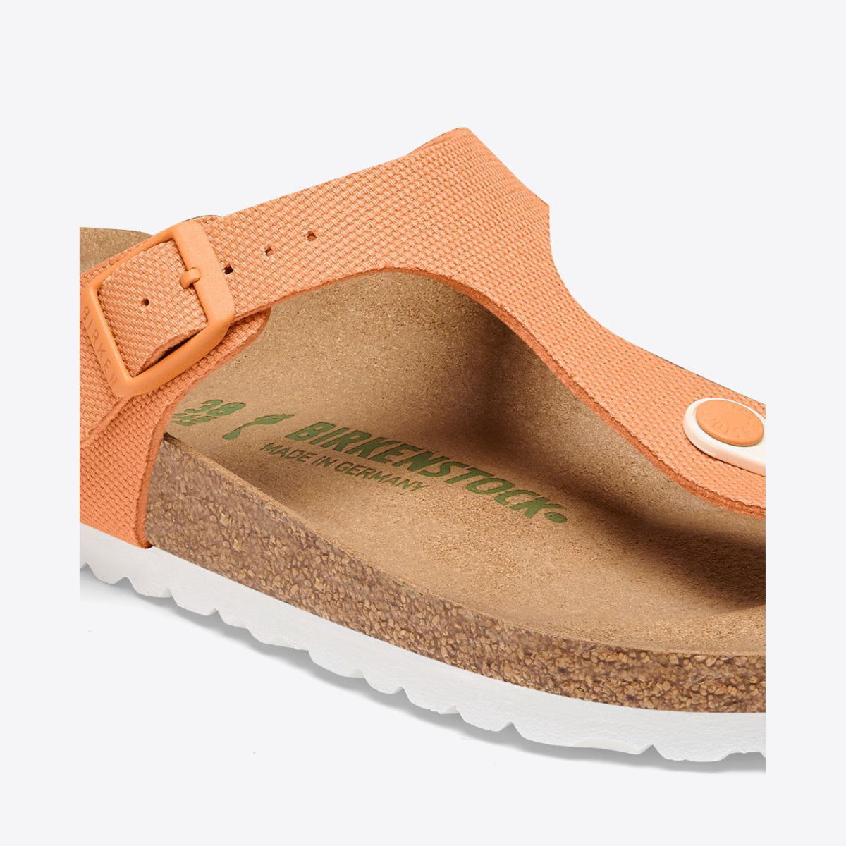 BIRKENSTOCK Gizeh Vegan Canvas - Women's Papaya - Image 3