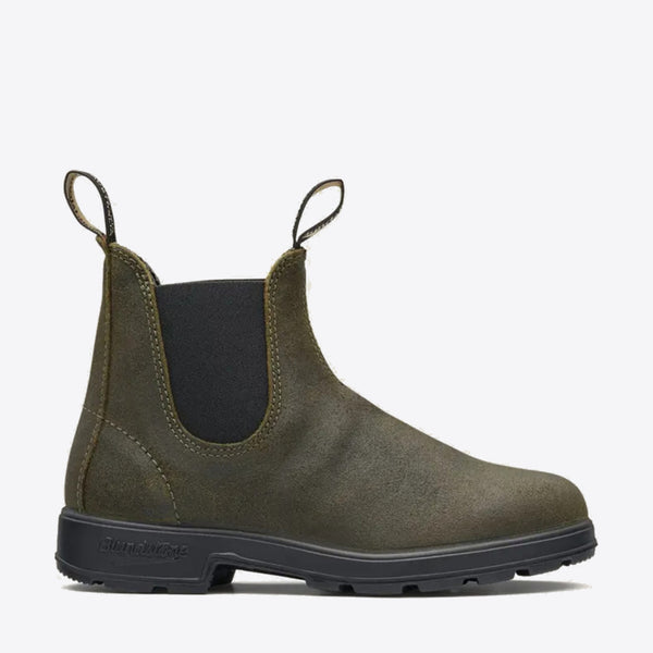 Blundstone 1615 The Original Suede Chelsea Boots – Dark Olive, Size 8.5 AUS (Women's 11.5 US / Men's 9.5 US)
