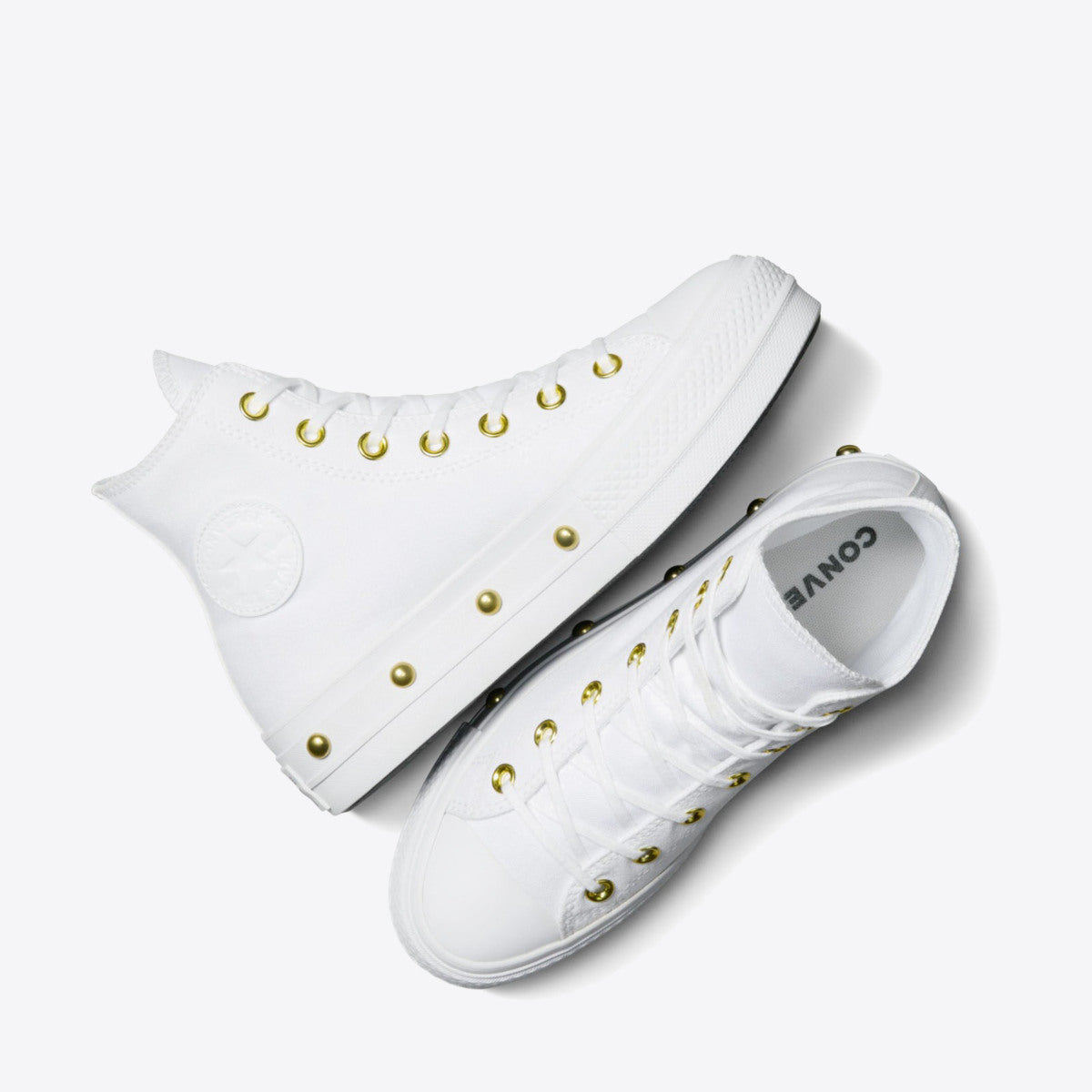 Buy CONVERSE CT Lift Star Studded High White White Gold Online Pat Menzies