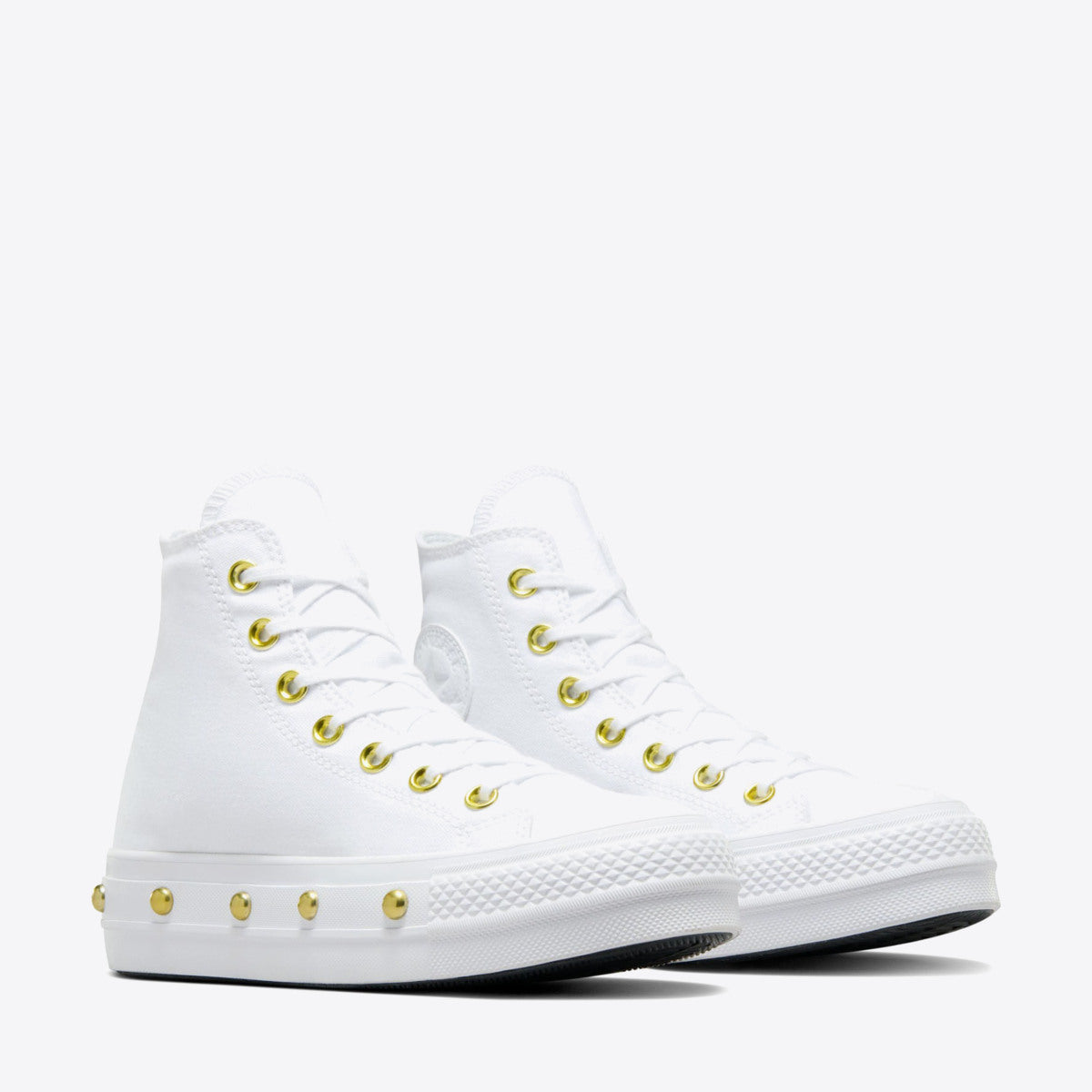 CONVERSE CT Lift Star Studded High White/White/Gold - Image 5
