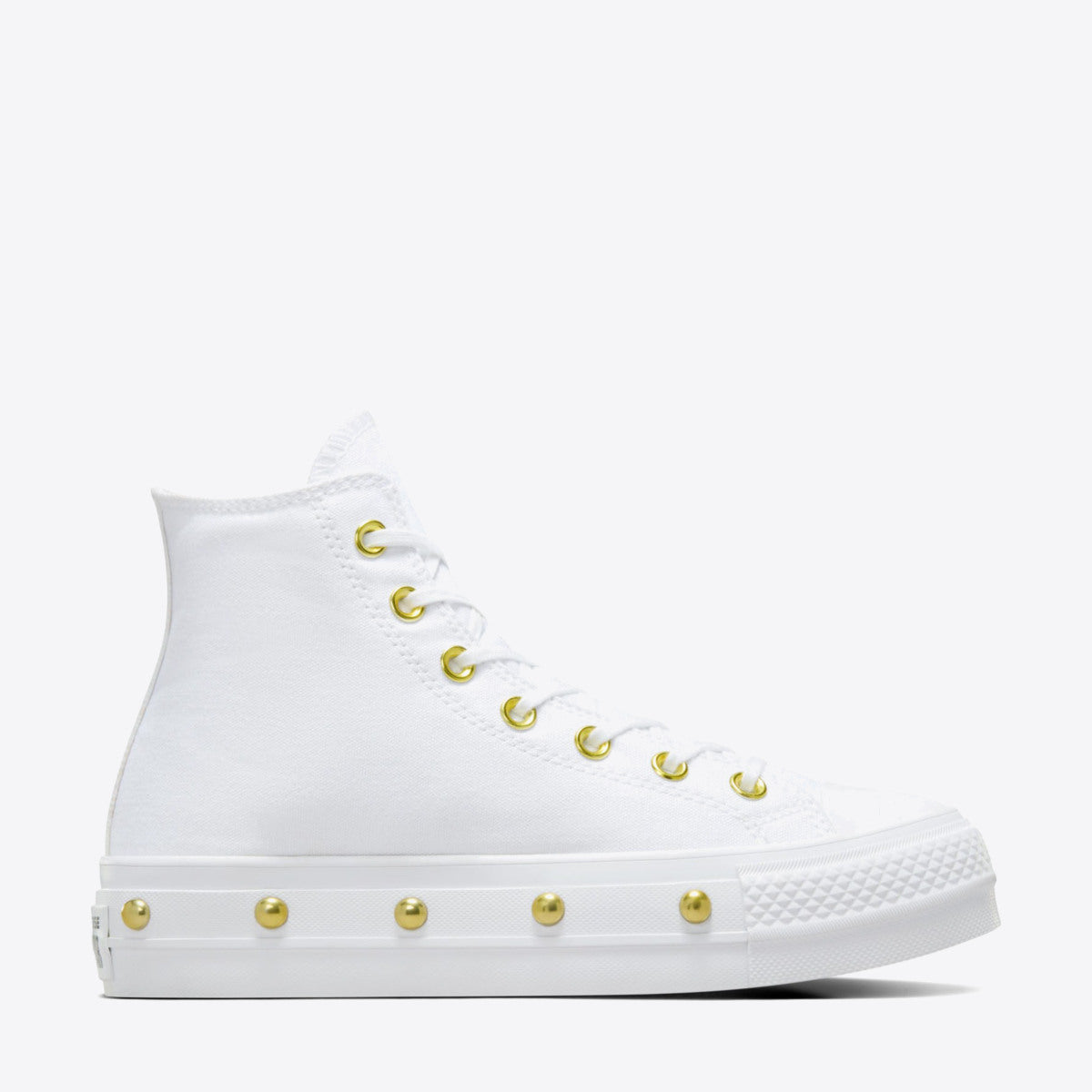 CONVERSE CT Lift Star Studded High White/White/Gold - Image 8