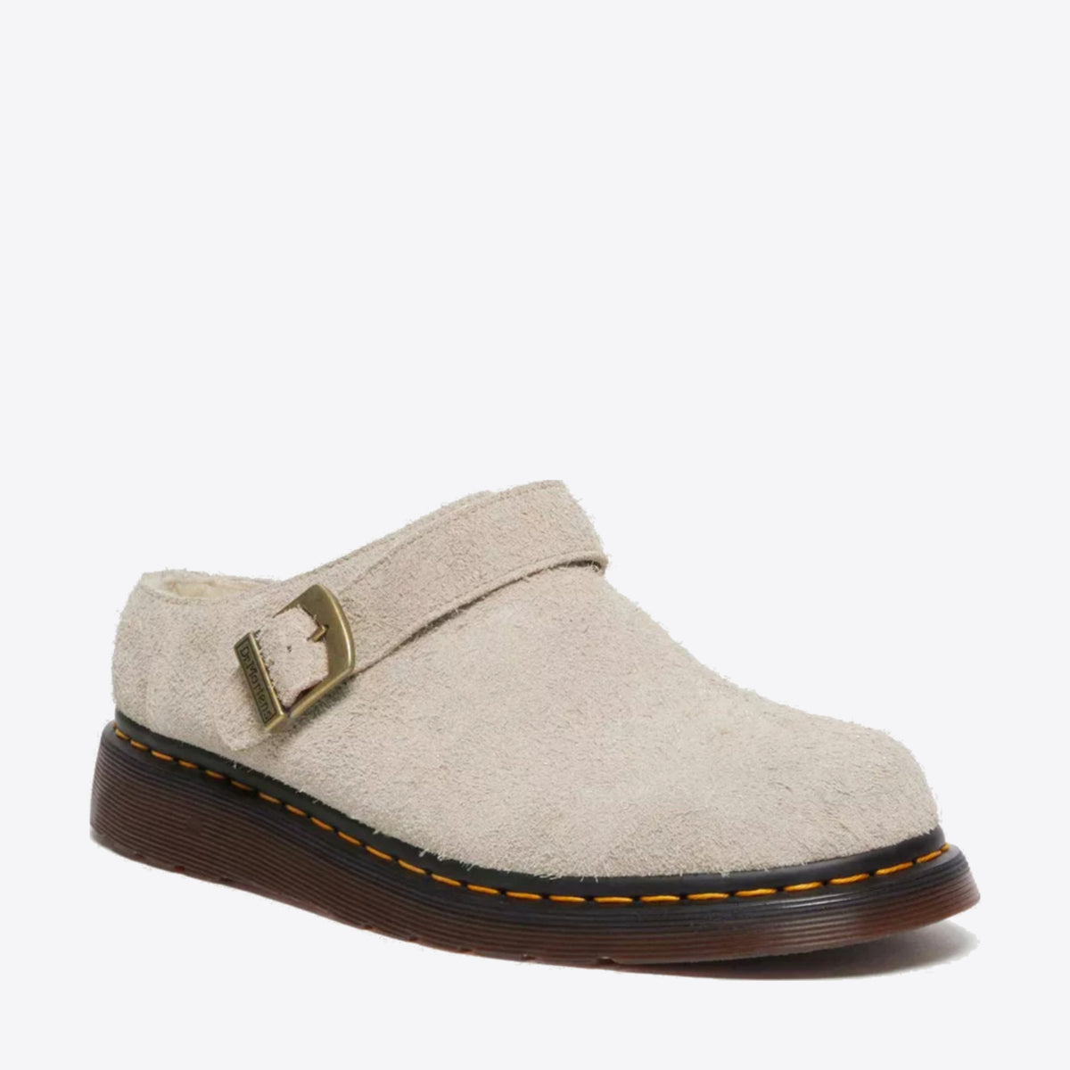 Buy DR MARTENS Isham Buckle Mule - Vintage Taupe | Online | Pat 