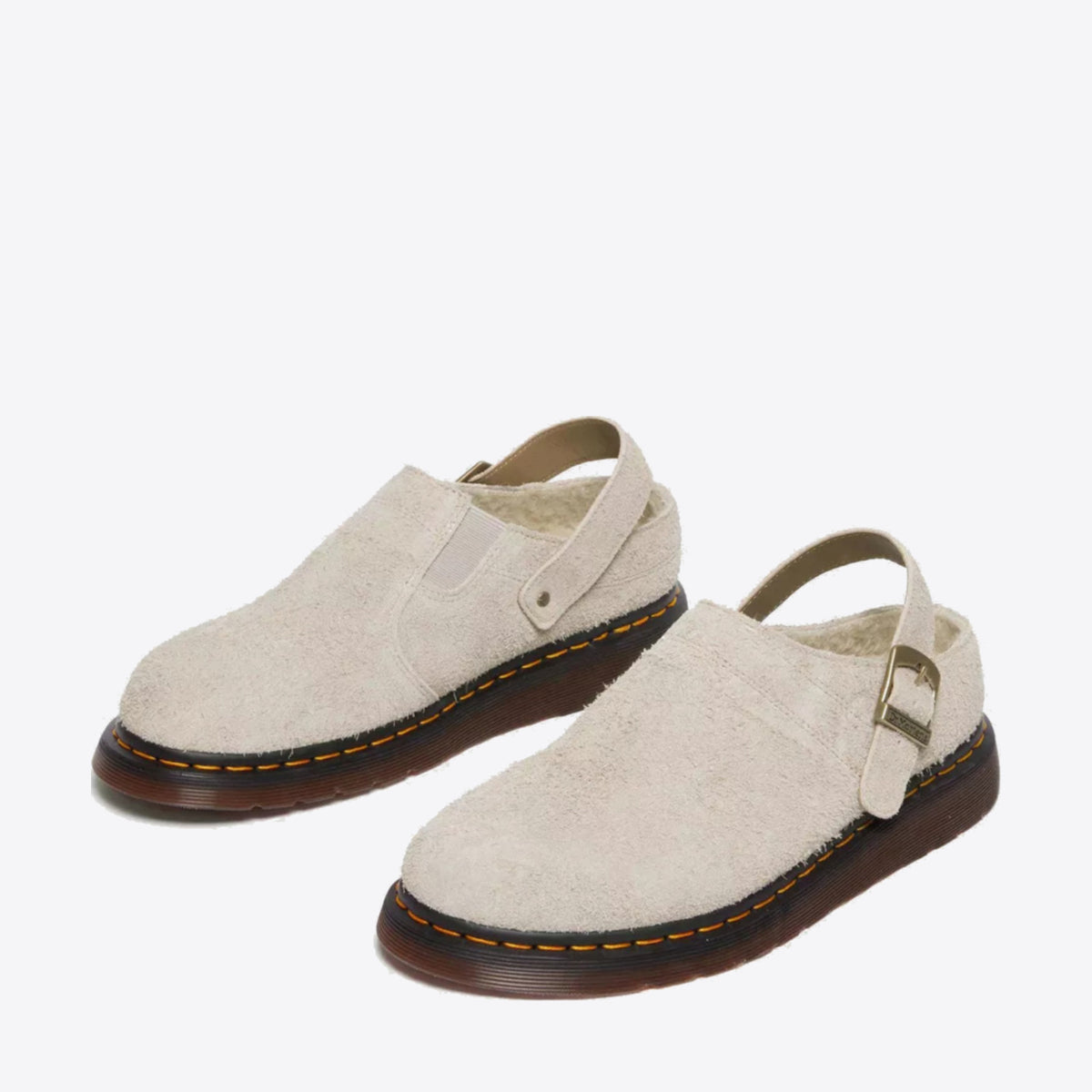Buy DR MARTENS Isham Buckle Mule - Vintage Taupe | Online | Pat 