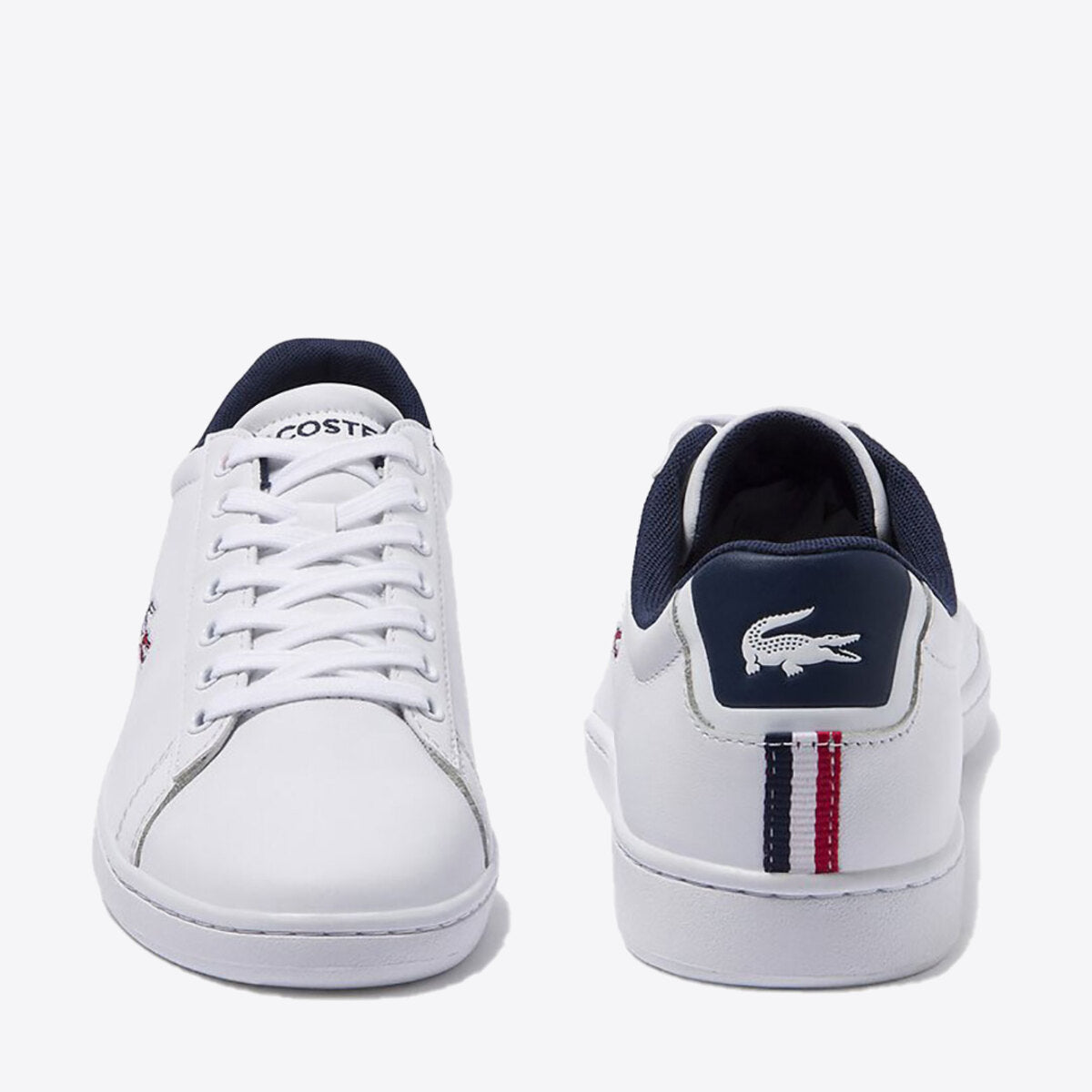 LACOSTE Carnaby Evo Tri1 Sneaker White/Navy/Red - Image 0