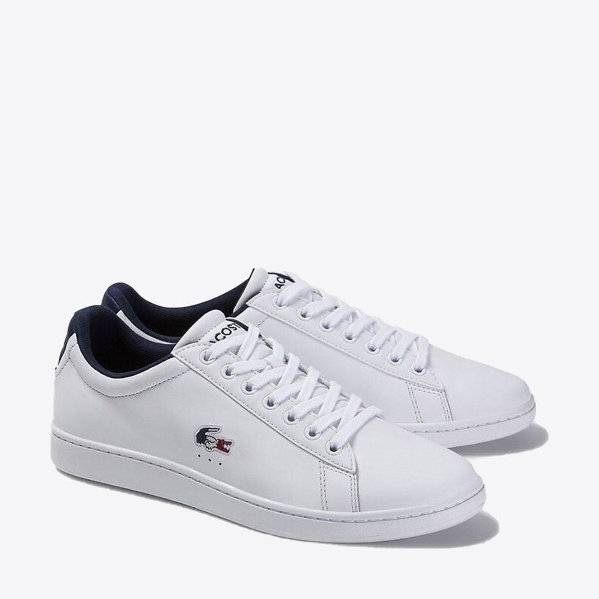 LACOSTE Carnaby Evo Tri1 Sneaker White/Navy/Red - Image 0