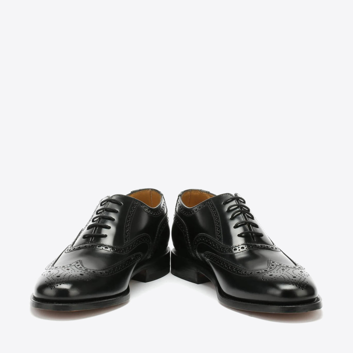 LOAKE 202B Brogue Lace Black Leather - Image 0