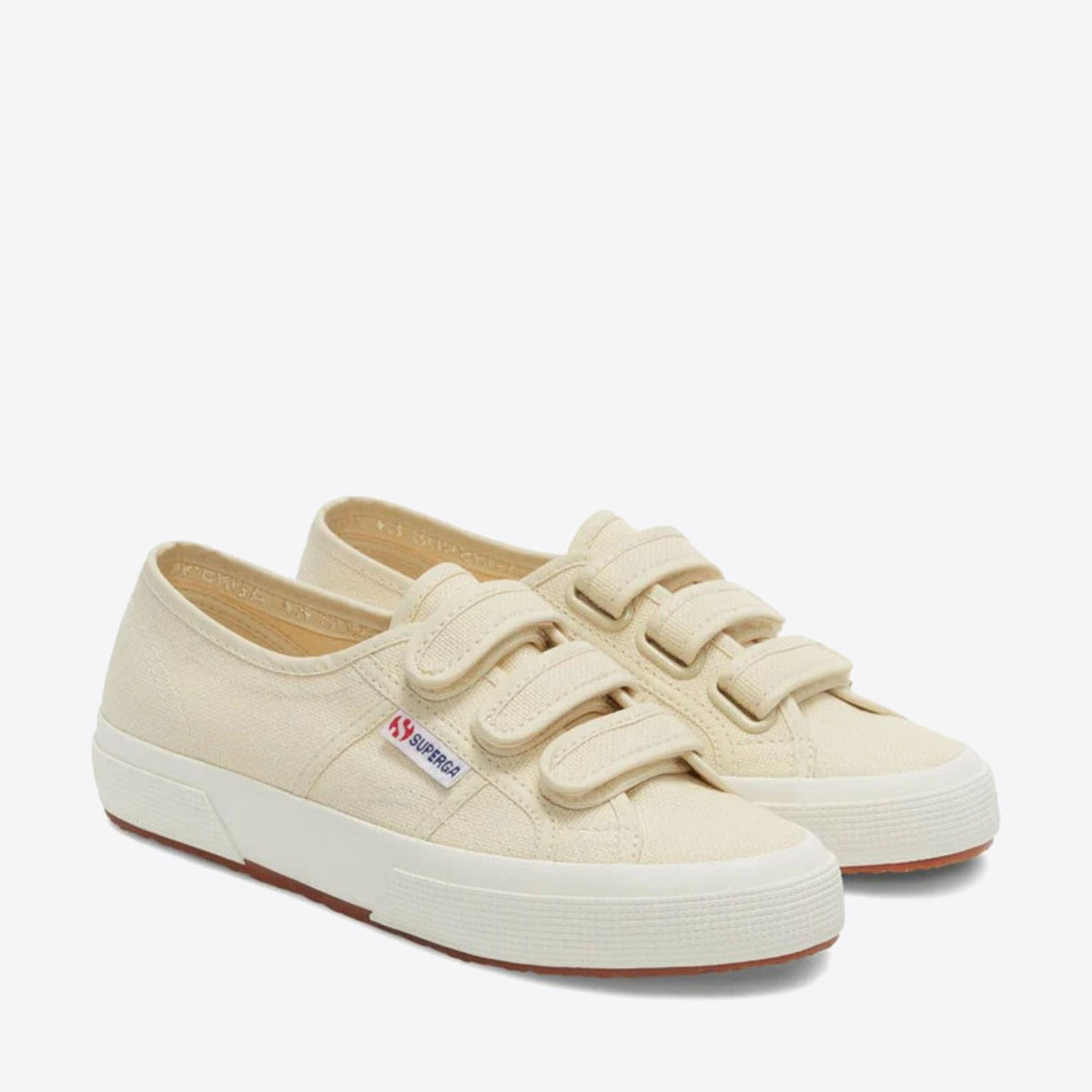 SUPERGA 2750 Cotu 3 Strap Beige Natural - Image 2