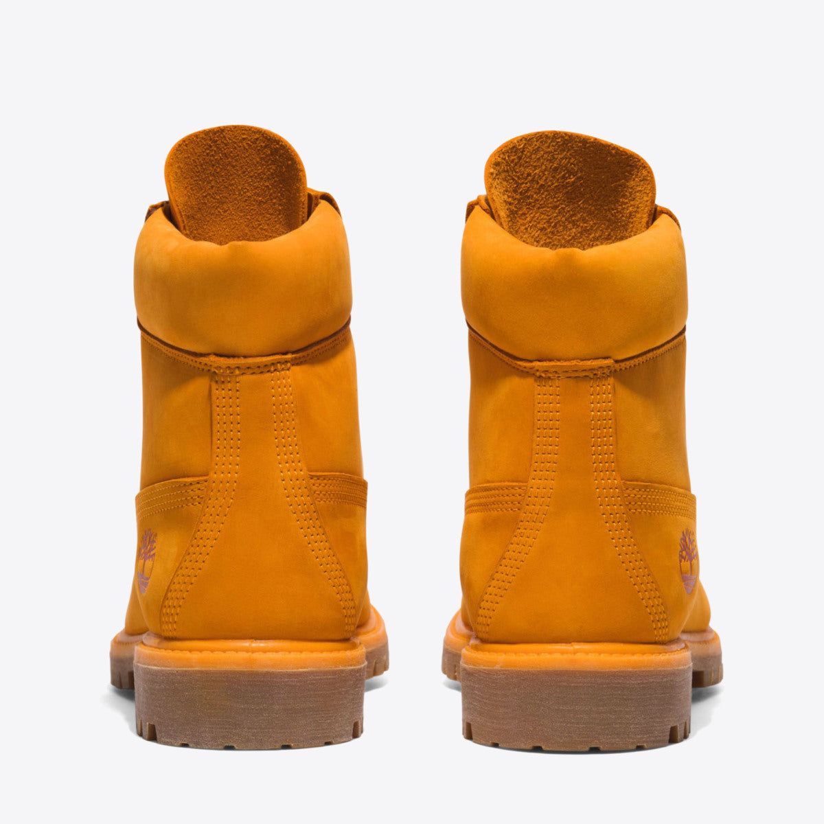 TIMBERLAND Mens 6-Inch Premium Waterproof Boot Medium Orange Nubuck - Image 5