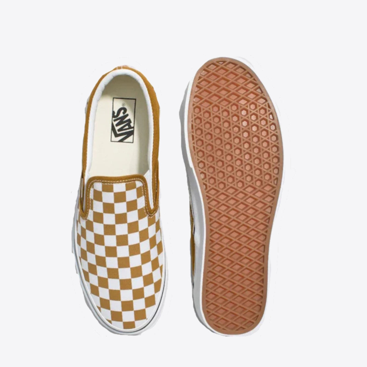 VANS Classic Checkerboard Colour Theory - Unisex Golden Brown - Image 4