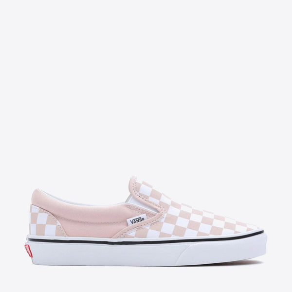 Buy VANS Classic Slip On Color Theory Checkerboard Women s Rose Smoke Online Pat Menzies