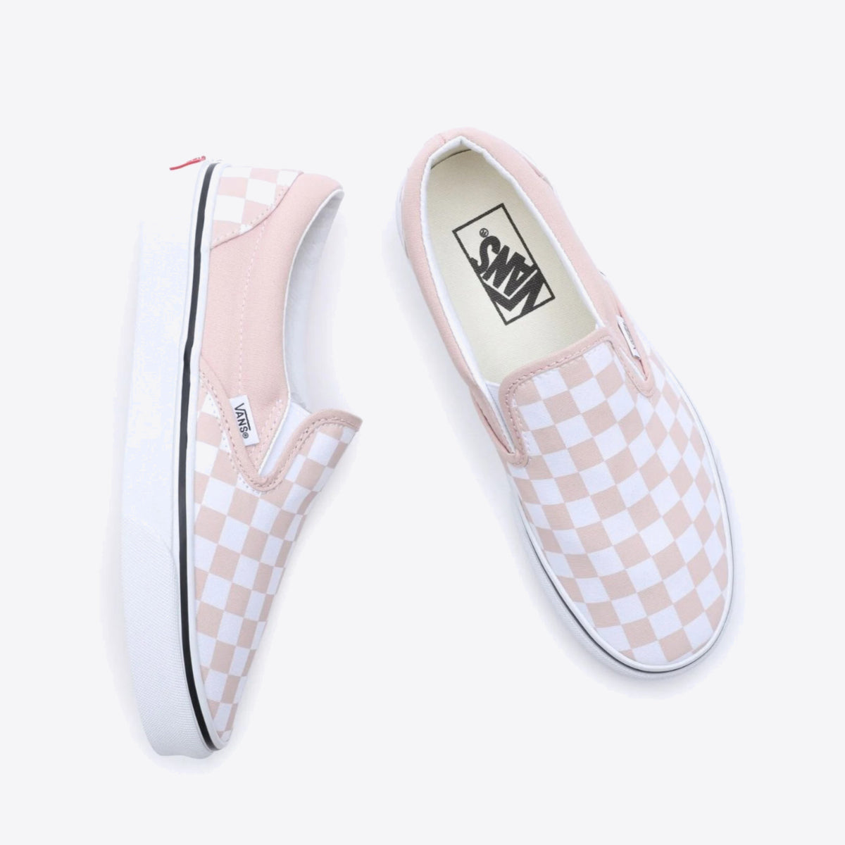 VANS Classic Slip-On Color Theory Checkerboard - Women's Rose Smoke - Image 6