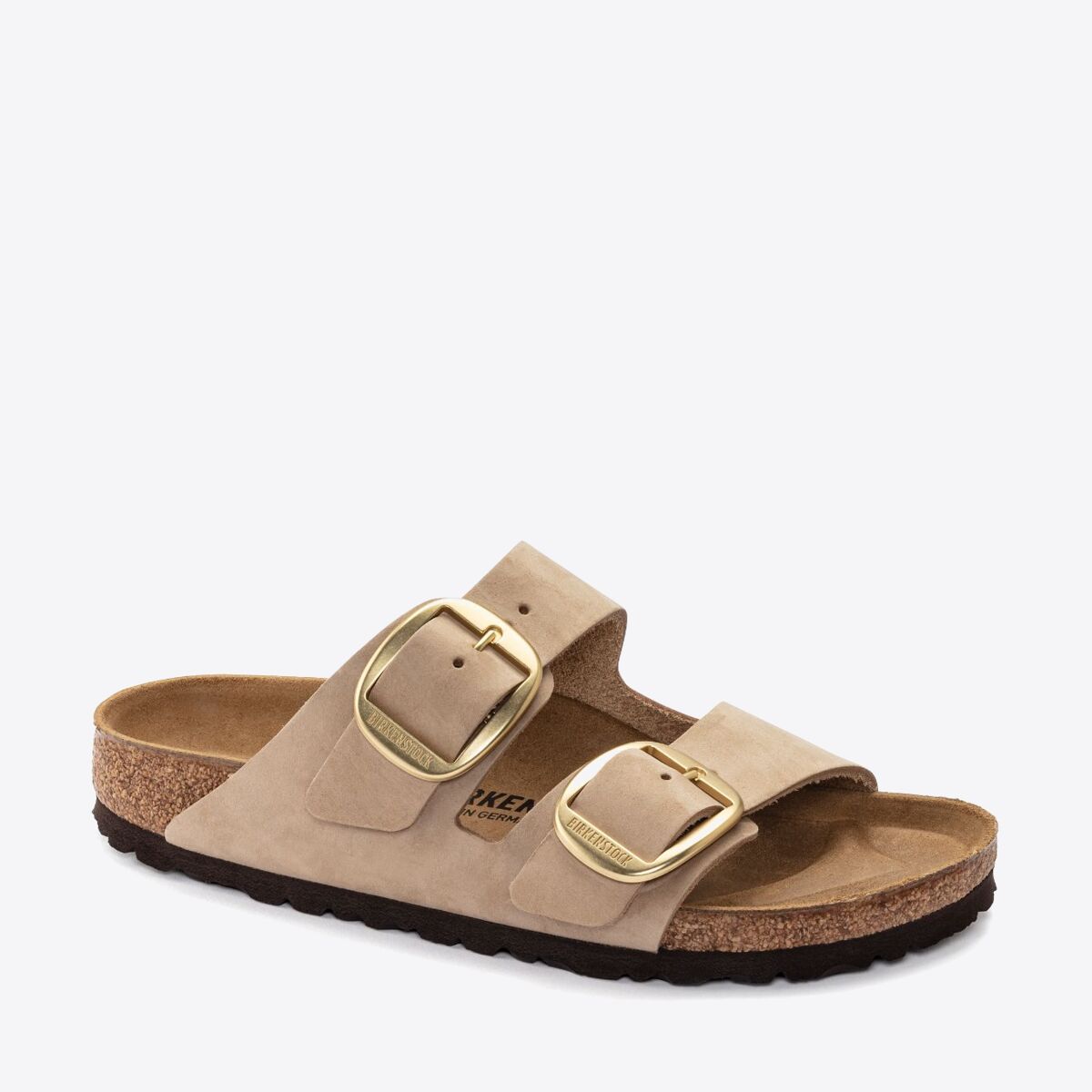 BIRKENSTOCK Arizona Big Buckle Nubuck - Women's Sandcastle - Image 3