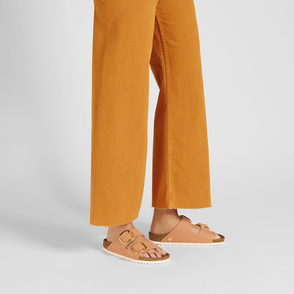 BIRKENSTOCK Arizona Big Buckle Vegan Canvas - Women's Papaya - Image 4