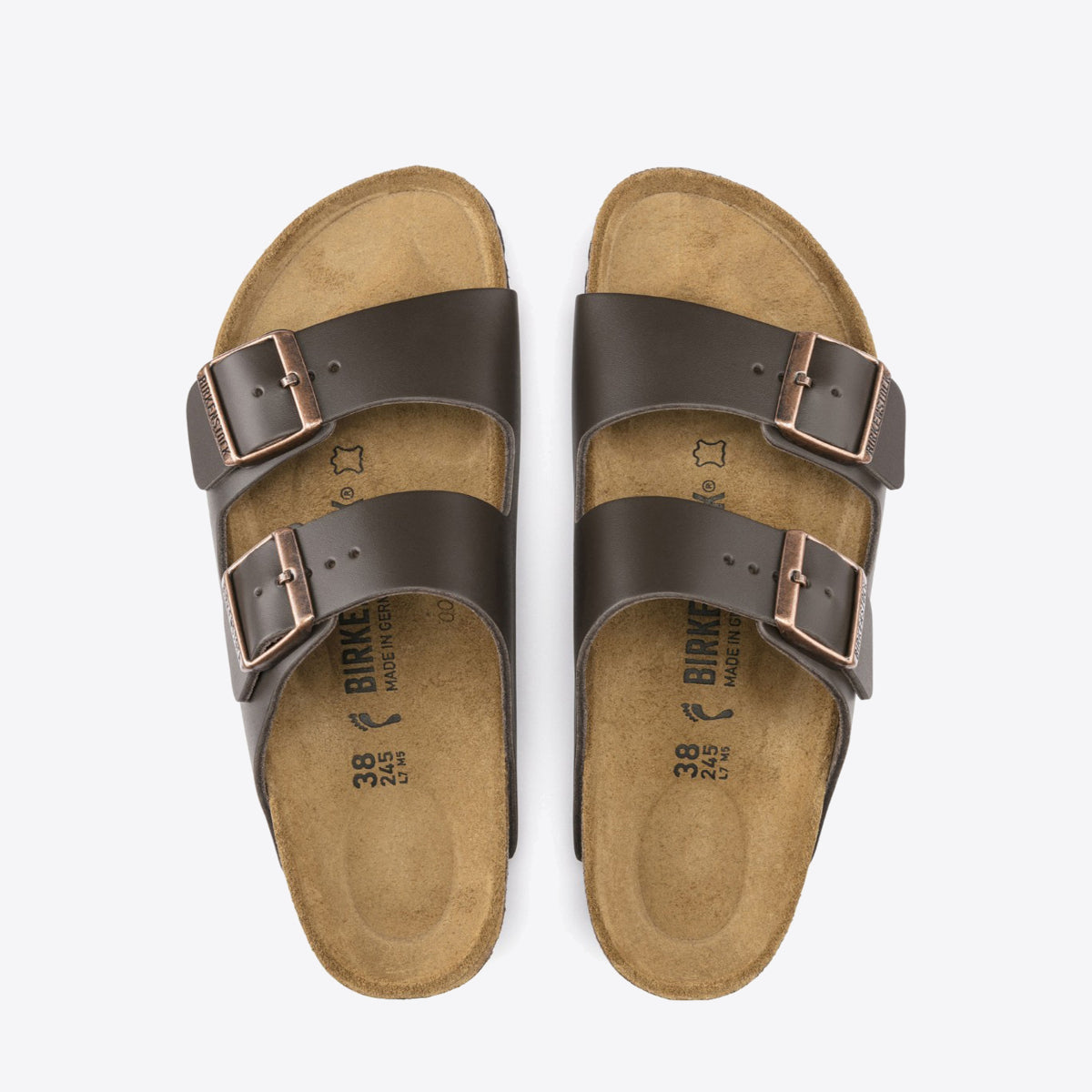 Buy BIRKENSTOCK Arizona Smooth Leather Unisex Dark Brown