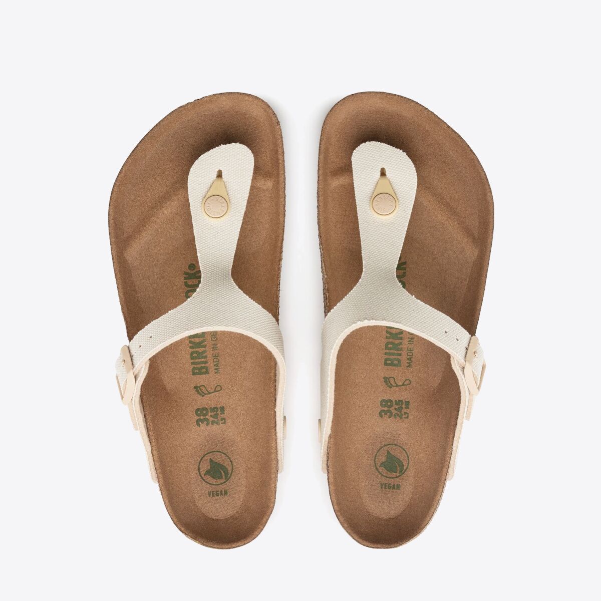 BIRKENSTOCK Gizeh Canvas - Women's Eggshell - Image 2