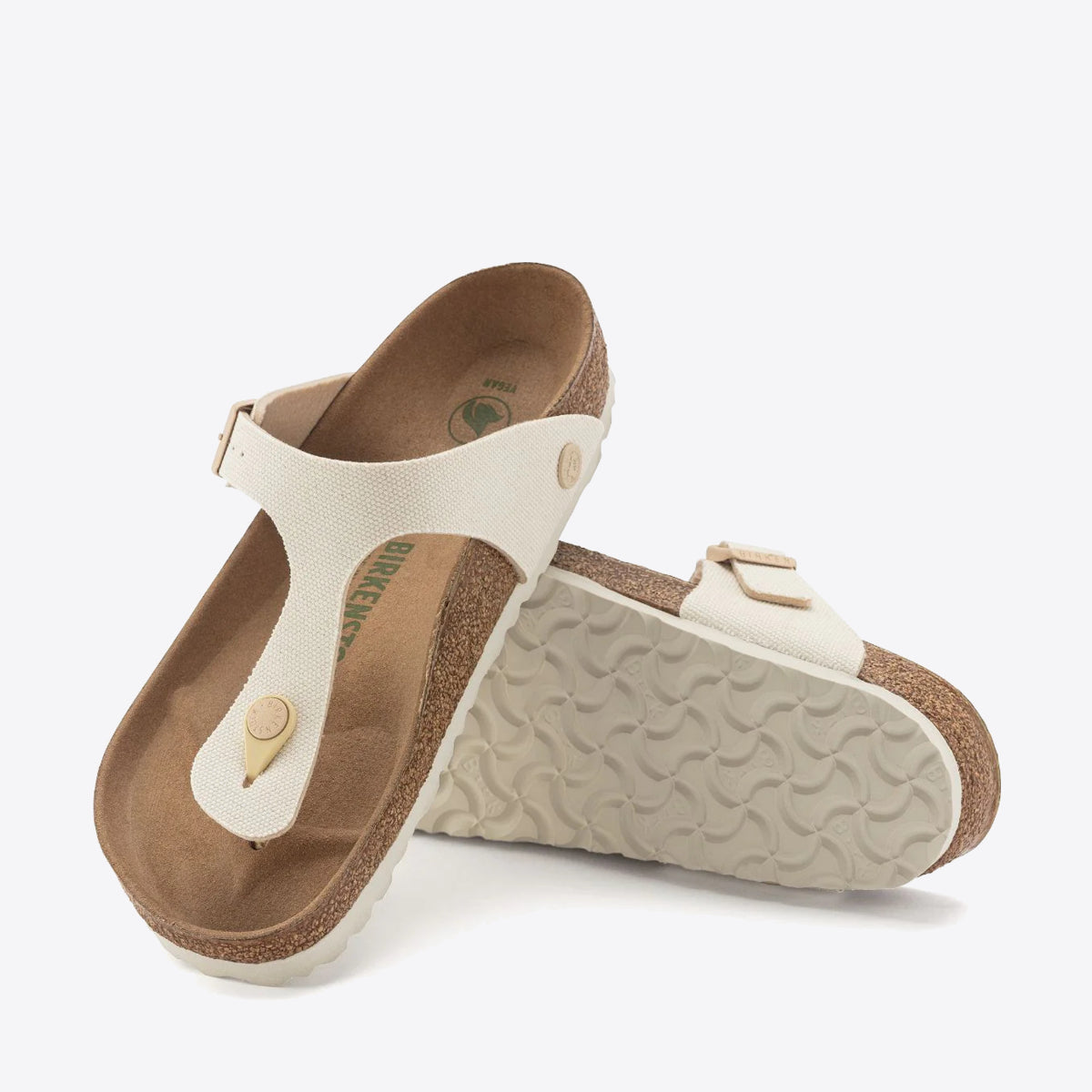 BIRKENSTOCK Gizeh Canvas - Women's Eggshell - Image 4