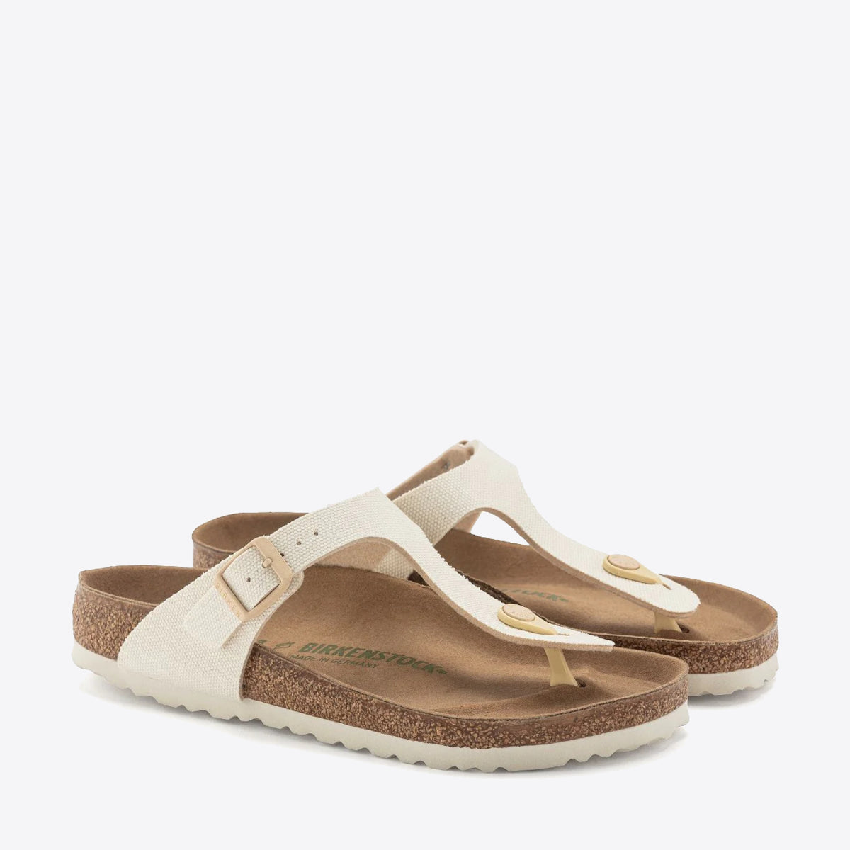 BIRKENSTOCK Gizeh Canvas - Women's Eggshell - Image 5