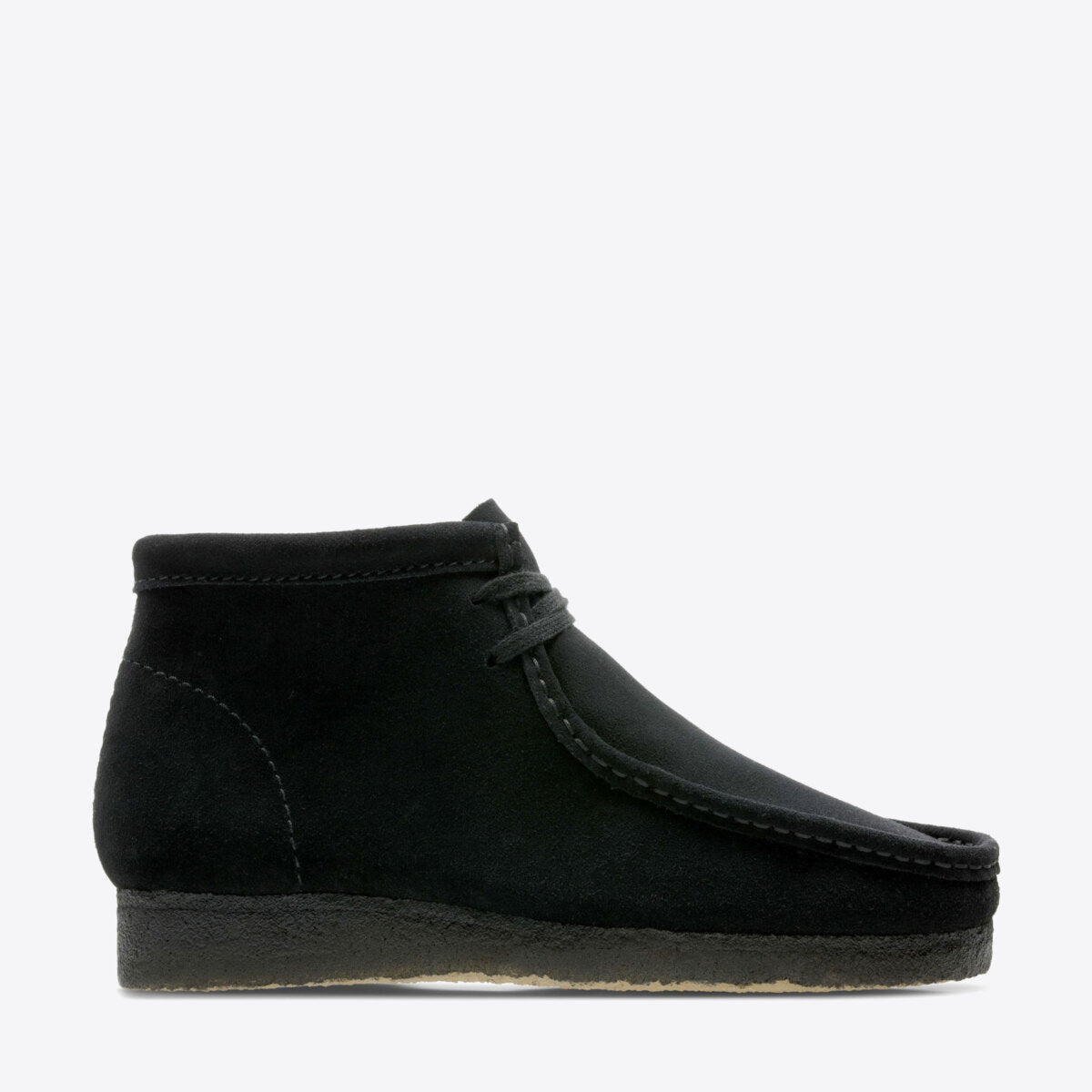 CLARKS Wallabee Boot Suede Black - Image 1