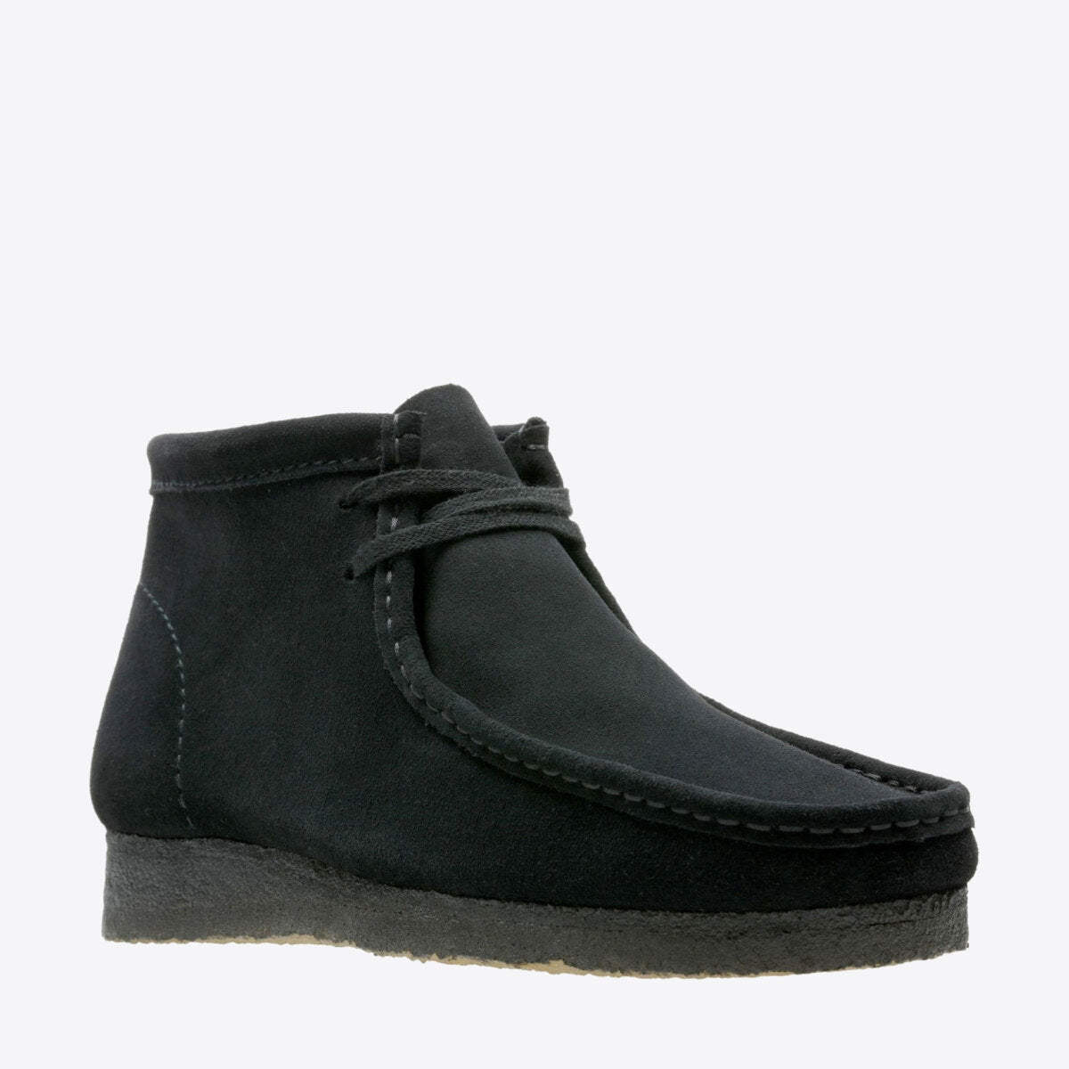CLARKS Wallabee Boot Suede Black - Image 2