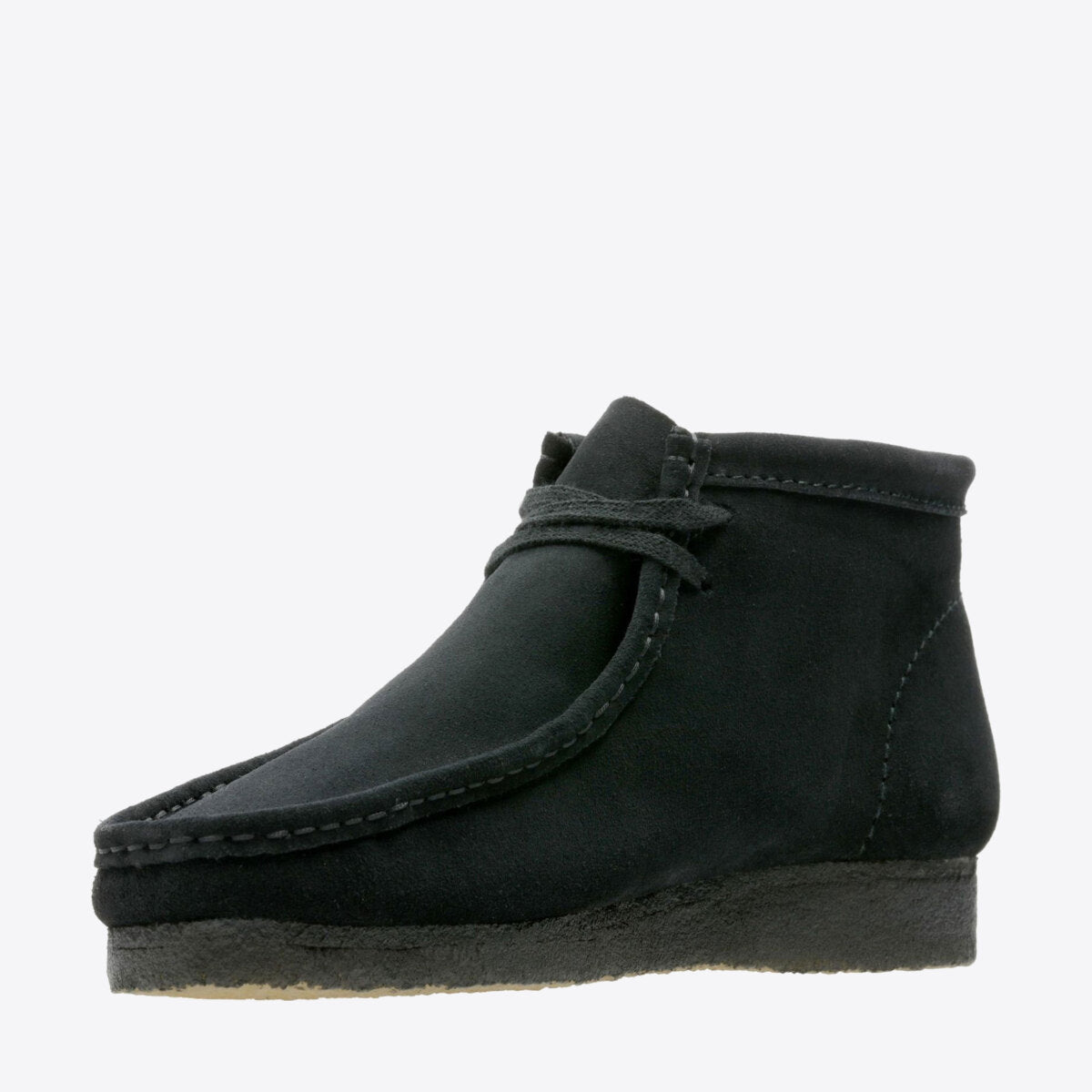 CLARKS Wallabee Boot Suede Black - Image 4