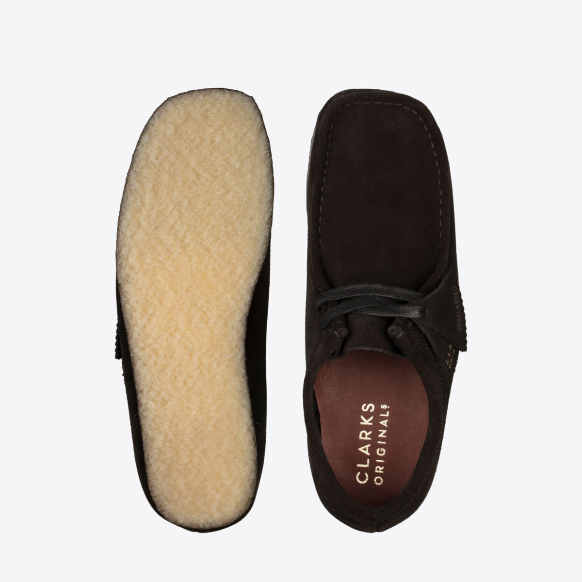 CLARKS Wallabee Boot Suede Black - Image 9