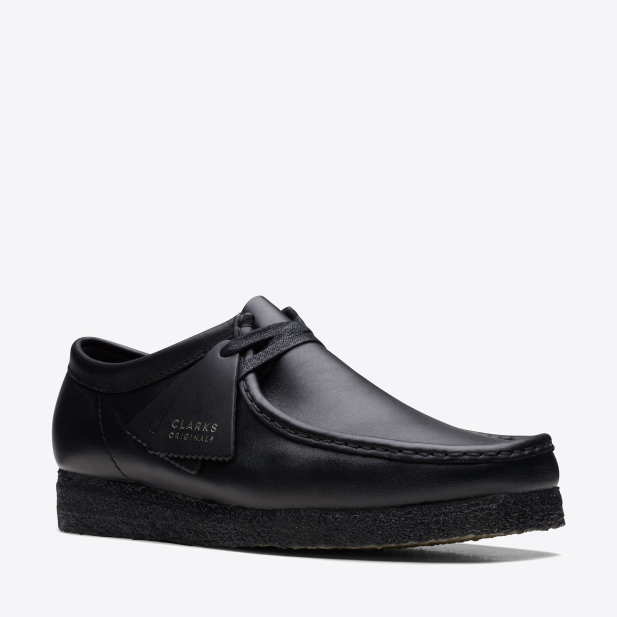 Men's Shoes Clarks Originals Wallabee Scout Black Leather