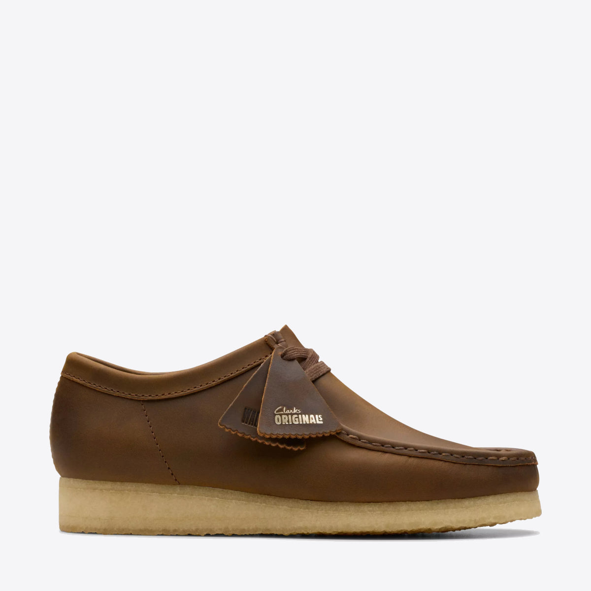 CLARKS Wallabee Shoe Suede Beeswax - Image 1