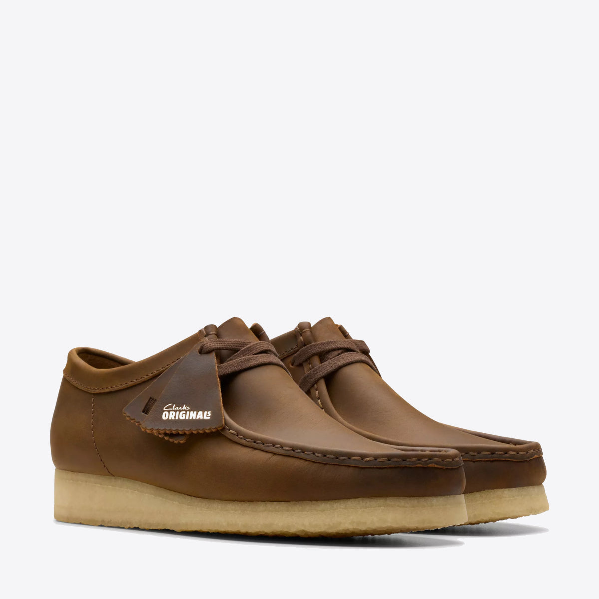 CLARKS Wallabee Shoe Suede Beeswax - Image 4