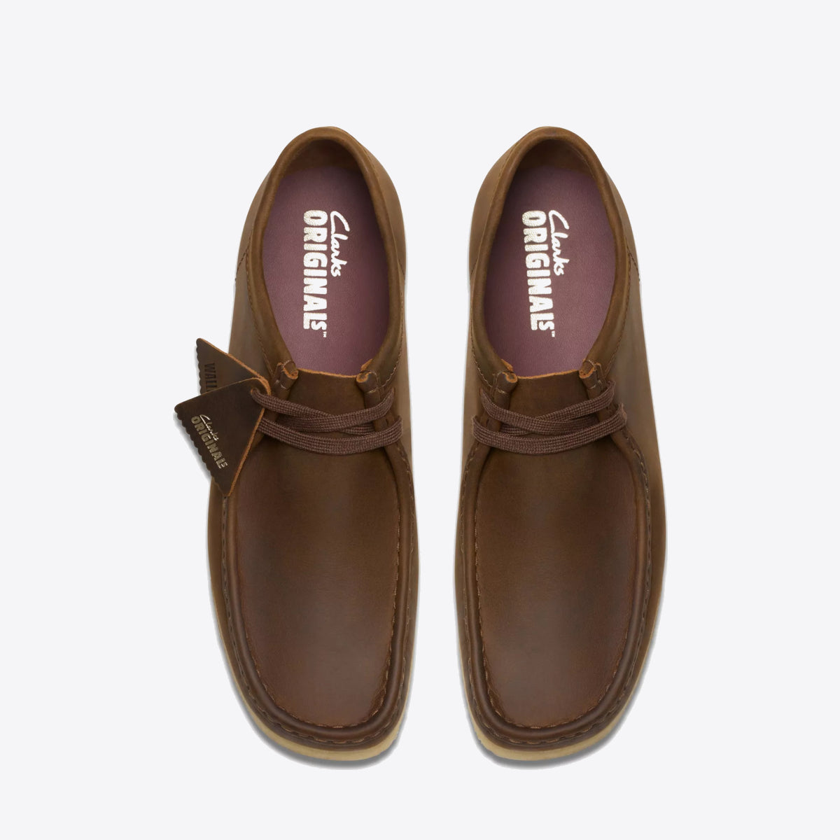 CLARKS Wallabee Shoe Suede Beeswax - Image 6